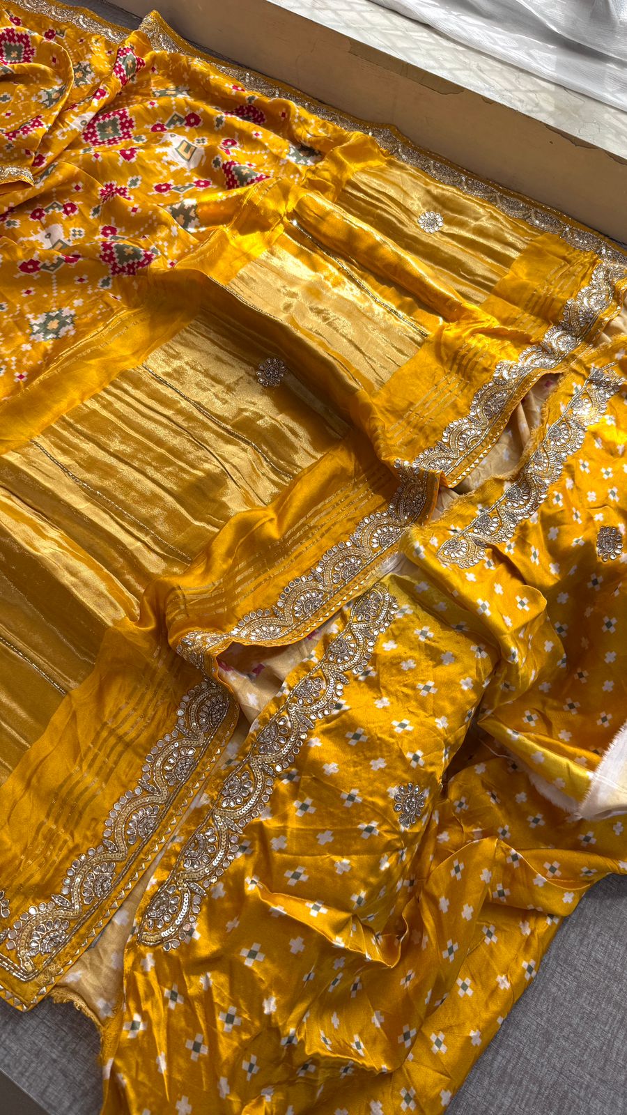 Kutdana Zardozi And Zarkan On Gajji Silk Lakdi Patta · 46 Artisan Hours of work · The Rangmahal Edit