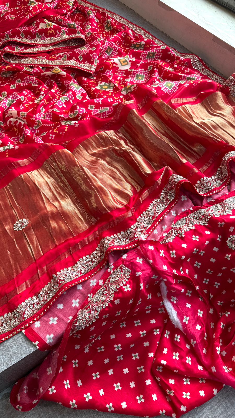 Kutdana Zardozi And Zarkan On Gajji Silk Lakdi Patta · 46 Artisan Hours of work · The Rangmahal Edit