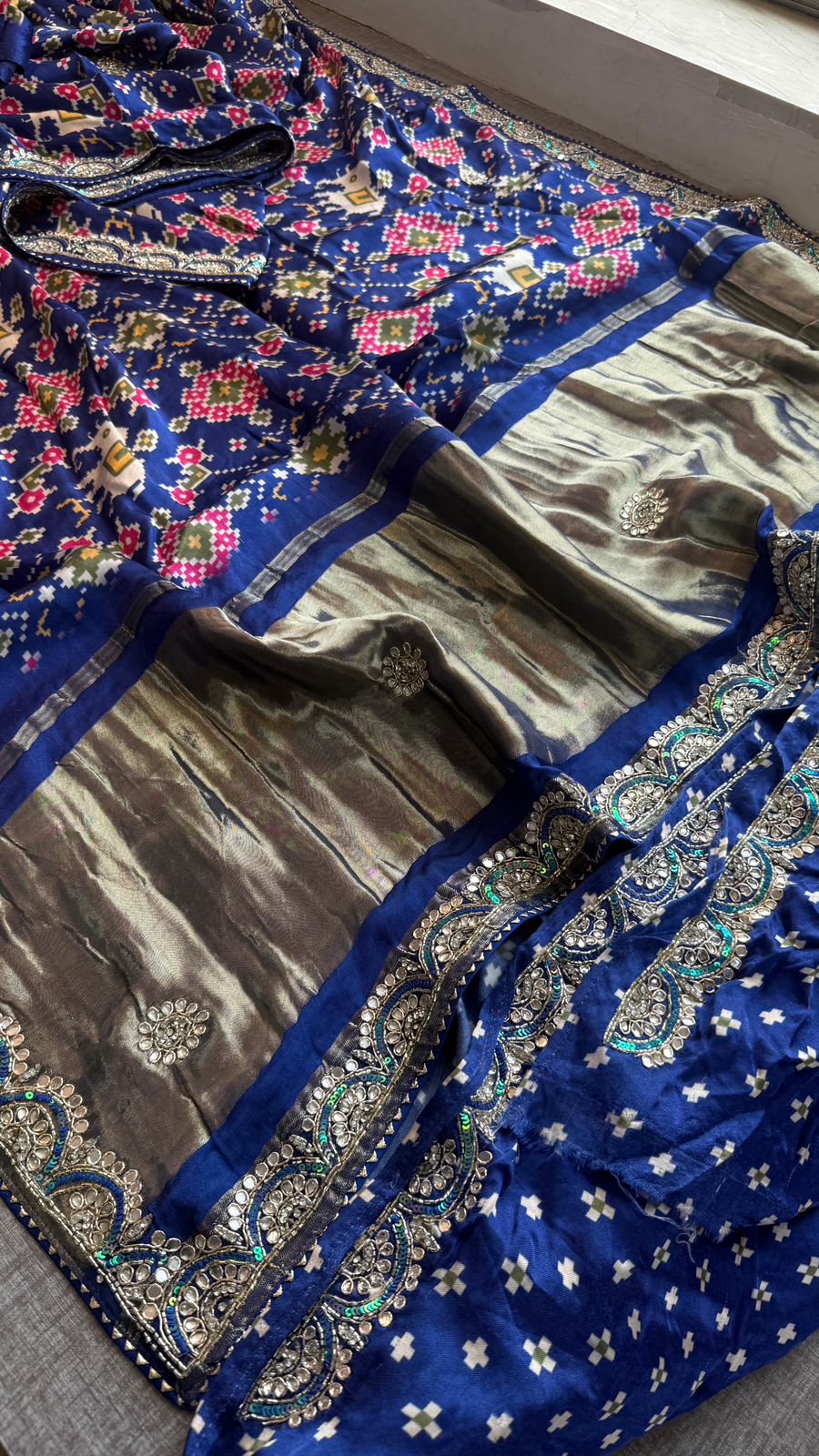 Kutdana Zardozi And Zarkan On Gajji Silk Lakdi Patta · 46 Artisan Hours of work · The Rangmahal Edit