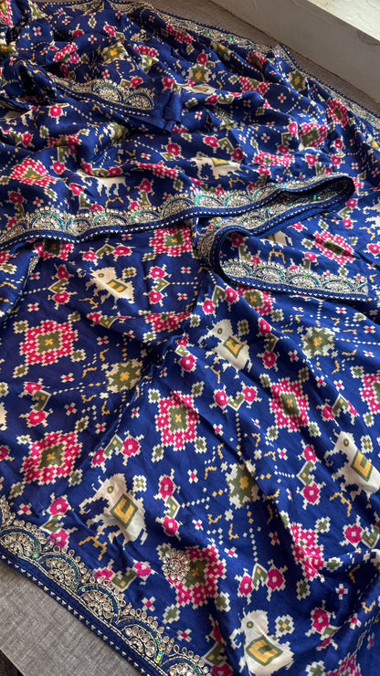 Kutdana Zardozi And Zarkan On Gajji Silk Lakdi Patta · 46 Artisan Hours of work · The Rangmahal Edit