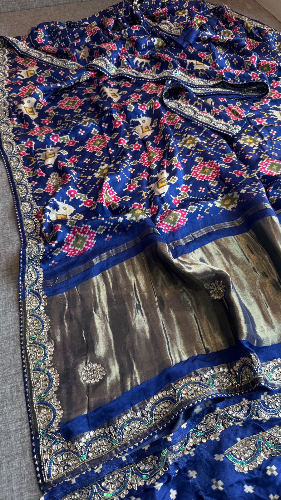 Kutdana Zardozi And Zarkan On Gajji Silk Lakdi Patta · 46 Artisan Hours of work · The Rangmahal Edit