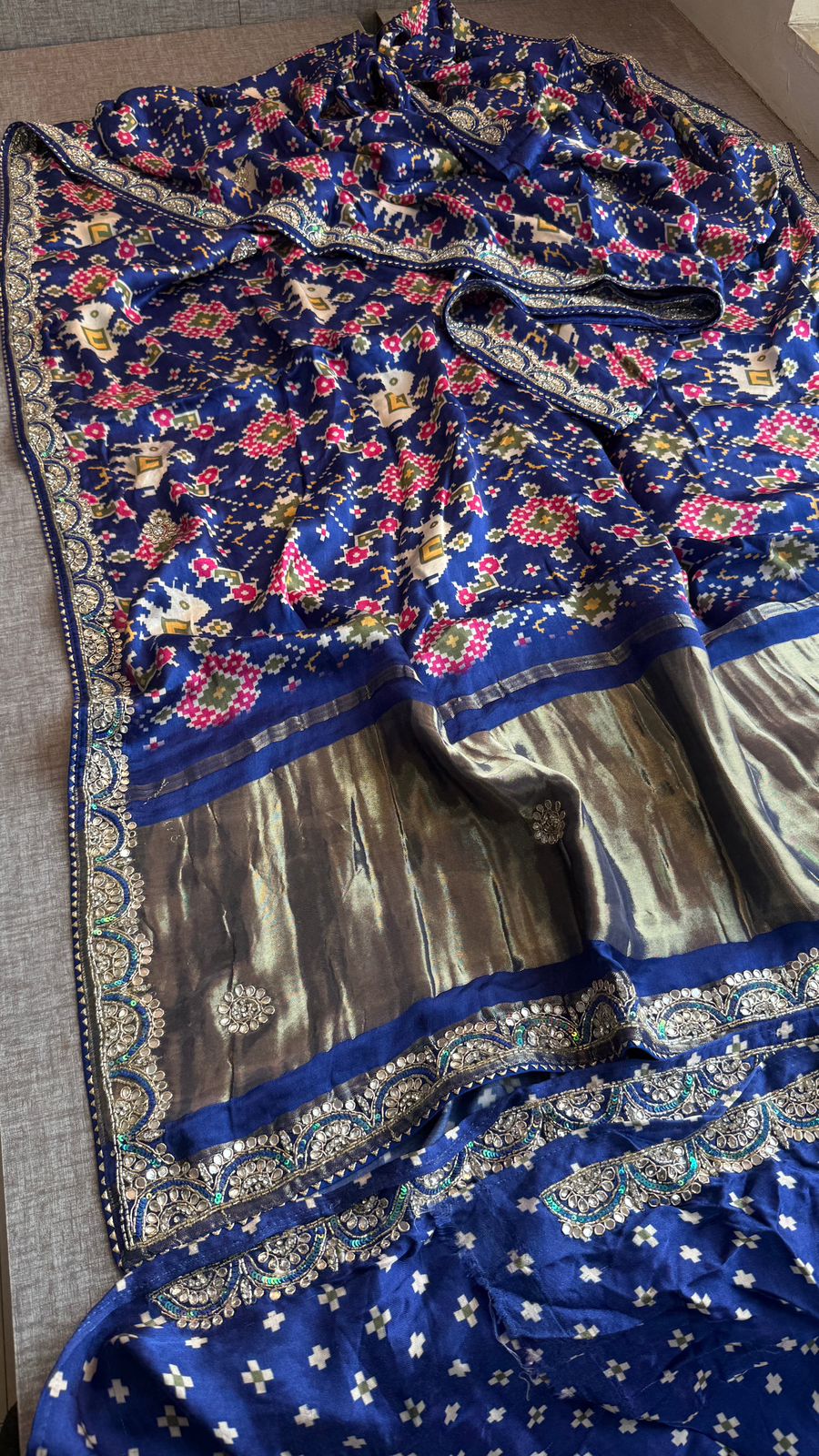 Kutdana Zardozi And Zarkan On Gajji Silk Lakdi Patta · 46 Artisan Hours of work · The Rangmahal Edit