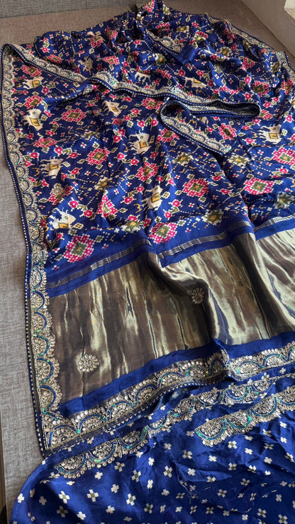 Kutdana Zardozi And Zarkan On Gajji Silk Lakdi Patta · 46 Artisan Hours of work · The Rangmahal Edit