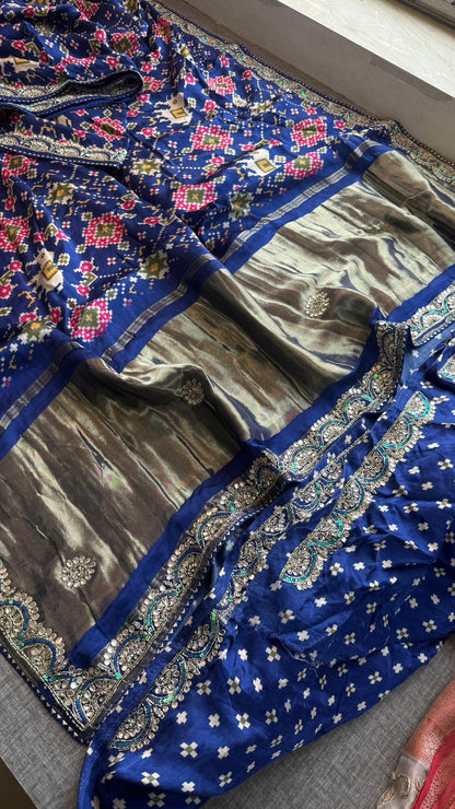 Kutdana Zardozi And Zarkan On Gajji Silk Lakdi Patta · 46 Artisan Hours of work · The Rangmahal Edit