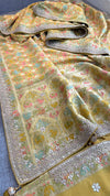 Zardozi Gotta Patti Pearl And Sequins On Khaddi Georgette Banarasi · 72 Artisan Hours of work · The Mehfil Edit