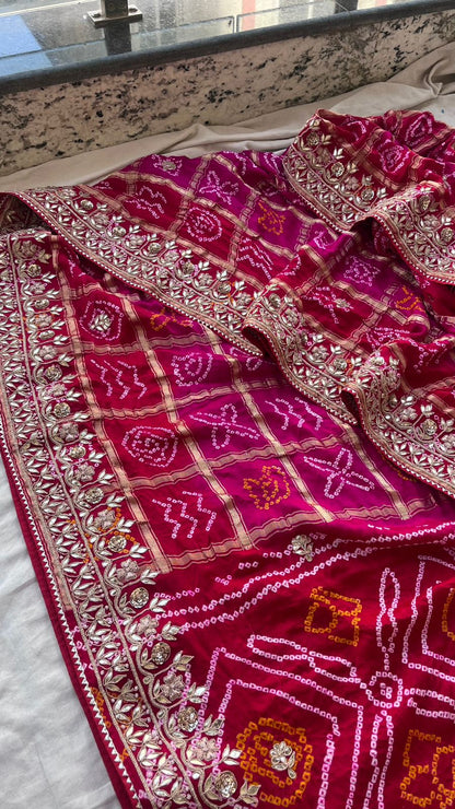 Zardozi Pearl And Gotta Patti On Pure Gajji Silk · 160 Artisan Hours of work · The Heirloom Edit