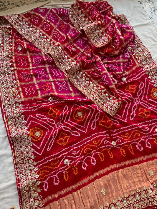 Zardozi Pearl And Gotta Patti On Pure Gajji Silk · 160 Artisan Hours of work · The Heirloom Edit