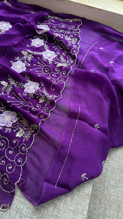 Pearl, Kutdana & Artisan Appliqué On Pure Soft Silk · 42 Artisan Hours of Work · The Meher Gul Edit