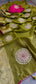 Munga Silk Banarasi Saree with Anchor, Pearl & Zardozi