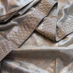 Tissue Handloom Banarasi Silk Saree with Pearl & Gotapatti
