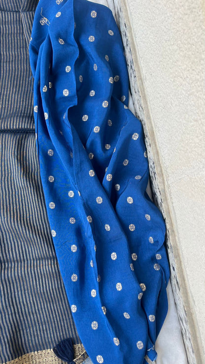 Digital Floral Print On Crepe Silk · 12 Artisan Hours of work · The Nazakat Edit