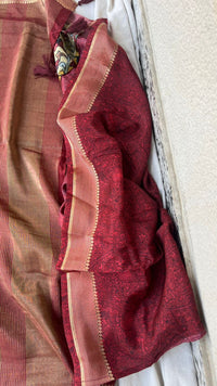 Elegant Crepe Silk Saree with Artistic Digital Floral & Bird Design