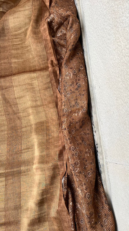 Digital Floral Print On Crepe Silk · 12 Artisan Hours of work · The Nazakat Edit