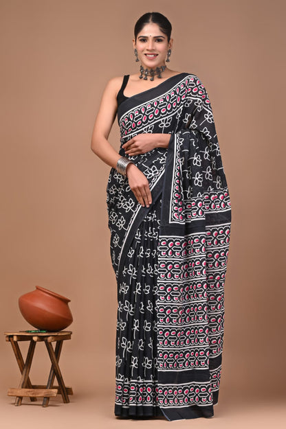 Block Print On Pure Mulmul Cotton · 8 Artisan Hours of work · The Mehfil Edit
