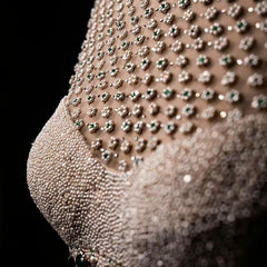 Ivory Pearl Work Blouse