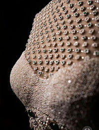 Ivory Pearl Work Blouse