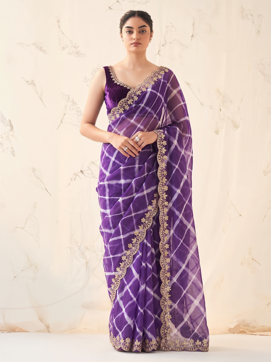 Gota Patti & Kutdana On Pure Chiffon Leheriya · 45 Artisan Hours of Work · The Rangrez Gul Edit