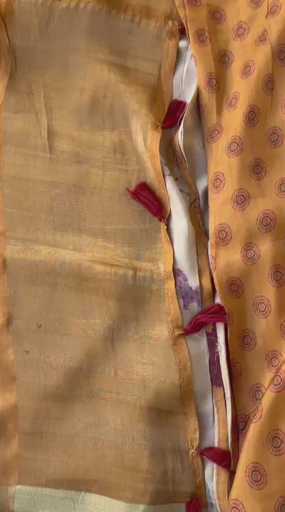 Digital Floral Print On Crepe Silk · 12 Artisan Hours of work · The Nazakat Edit