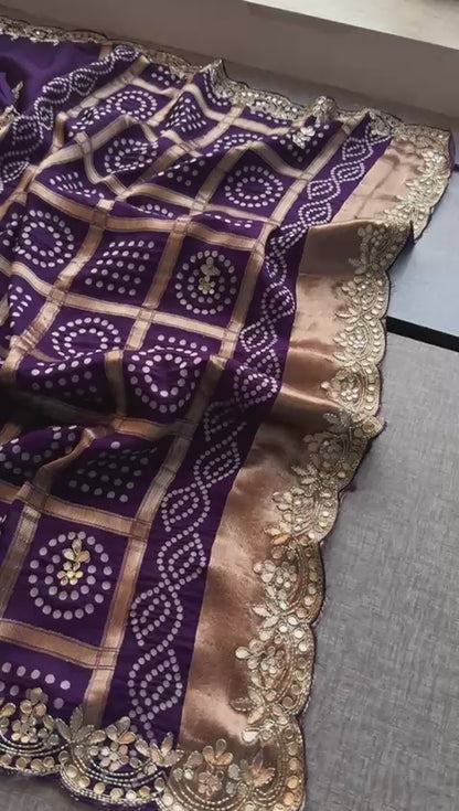 Zardozi And Gotta Patti On Pure Munga Silk Banarasi · 56 Artisan Hours of work · The Mehfil Edit