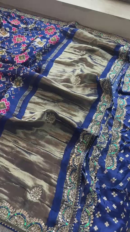 Kutdana Zardozi And Zarkan On Gajji Silk Lakdi Patta · 46 Artisan Hours of work · The Rangmahal Edit
