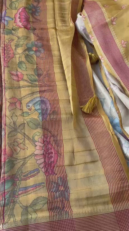 Digital Floral Print On Crepe Silk · 12 Artisan Hours of work · The Nazakat Edit