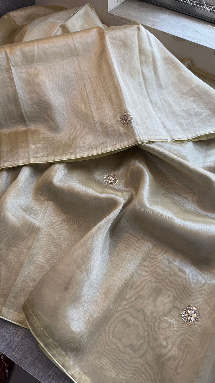 Gotta Patti And Zardozi On Pure Tissue Silk Banarasi · 56 Artisan Hours of work · The Royal Edit